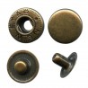 Snap Fasteners "ALFA 15" old brass/60 pcs.