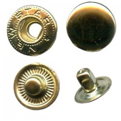 Snap Fasteners "ALFA 15" gold/60 pcs.