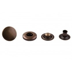 Snap Fasteners "ALFA 15" stainless old brass/60 pcs.