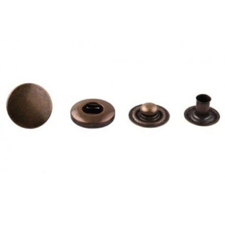 Snap Fasteners "ALFA 15" stainless old brass/60 pcs.
