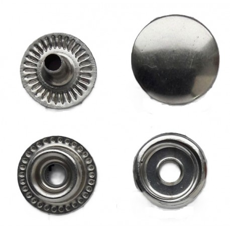 Snap Fasteners "STANDARD 12.5"/nickel/steel/60 pcs.