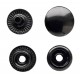 Snap Fasteners "STANDARD 12.5"/black nickel/steel/60 pcs.