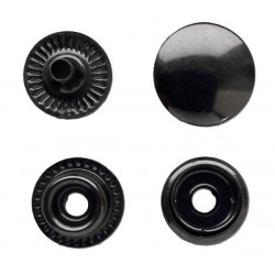 Snap Fasteners "STANDARD 12.5"/black nickel/steel/60 pcs.