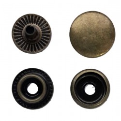 Snap Fasteners "STANDARD 12.5"/steel/old brass/60pcs.
