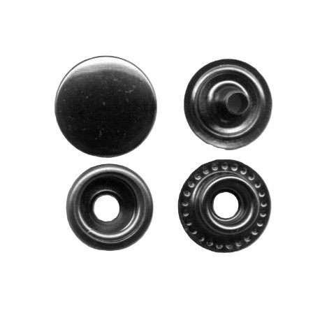 Snap Fasteners "STANDARD 12.5" stainless, black nickel/50 pcs.