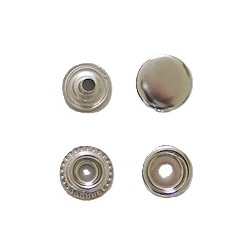 Snap Fasteners "STANDARD 15", steel/nickel/60 pcs.