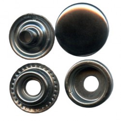 Snap Fasteners "STANDARD 15" black nickel/60 pcs.