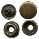 20625 Snap Fasteners "STANDARD 15"/stainless/old brass/60 pcs.