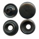 Snap Fasteners "STANDARD 15" stainless black/60 pcs.