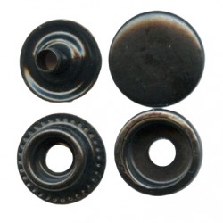 Snap Fasteners "STANDARD 15" stainless black/60 pcs.