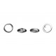 Open Ring Snap Fasteners 15mm, stainless, nickel free, color-silver/20pcs. .0pcs. .