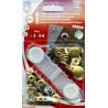 Snap fasteners Set "ALFA" 15 mm/gold/10pcs.