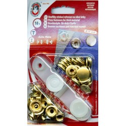 Snap fasteners "Auto Moto 15"/brass/10pcs.