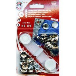 Spaudžių rinkinys "Auto Moto 15mm"/nikelis/10vnt.