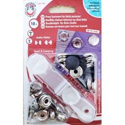 Snap fasteners "Auto Moto 15"/dark blue cap/10 pcs.