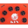 Sew-on Snap Fasteners Nr.1/2 7.5mm black/6 pcs.