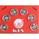 Sew-on Snap Fasteners Nr.1 8.5 mm nickel/6 pcs.
