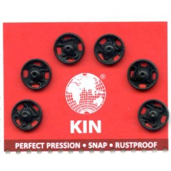 Prisiuvamos spaudės Nr.1 8.5mm juodos/6 vnt.