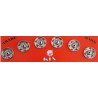 Snap Fasteners for sewing No.5 13.9mm nickel/6 pcs.