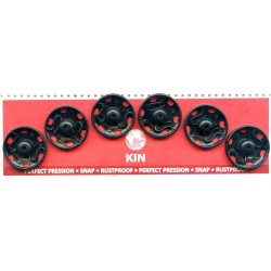 Sew-on Snap Fasteners No.7 18.9 mm black/6 pcs.