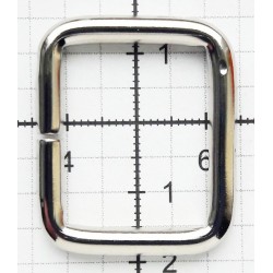 Steel Wire Loops Rectangles 25x20x4.0 mm/nickel/1 pc.