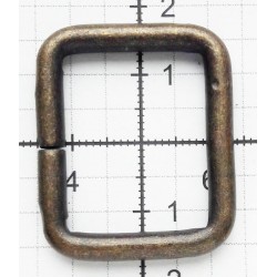Kilpa iš vielos stačiakampė 25x20x4 mm/žalvaris/1 vnt.