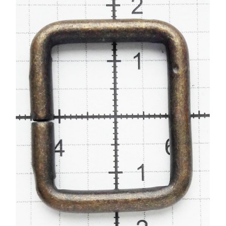 Kilpa iš vielos stačiakampė 25x20x4 mm/žalvaris/1 vnt.