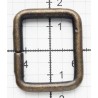 Steel Wire Loops Rectangles 25x20x4.0 mm/old brass/1 pc.