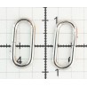 Steel oval open jump ring RA16/5/2.0E nickel/1 pc.