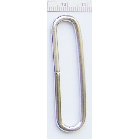 Kilpa iš plieninės vielos 50/10/3.0/E nikelis/1 vnt.