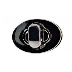 Turn Lock Clasp art.763131.0101/23x16/black nickel/1 pc.