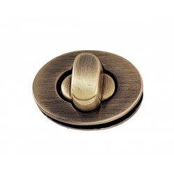 Užsegimas rankinėms art.763131.0102/23x16mm/žalvaris/1vnt.