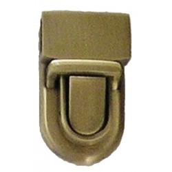 Tuck lock clasp art.7631290102/old brass/24/1pc.