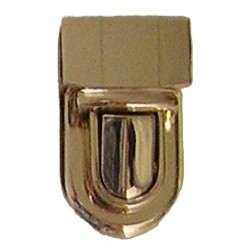 Tuck lock clasp art.7631290111/gold/24mm/1pc.