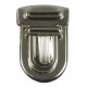 Tuck lock clasp art.785P/20 nickel/1 pc.