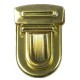 Tuck lock clasp art.785P/20mm brass/1pc.
