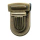Tuck lock clasp art.785P/20mm/old brass/1pc.