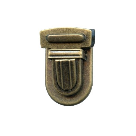 Tuck lock clasp art.785P/20mm/old brass/1pc.