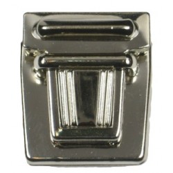 Tuck lock clasp art.785T/28mm nickel/1pc.
