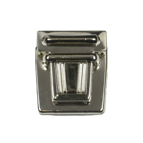 Tuck lock clasp art.785T/28mm nickel/1pc.