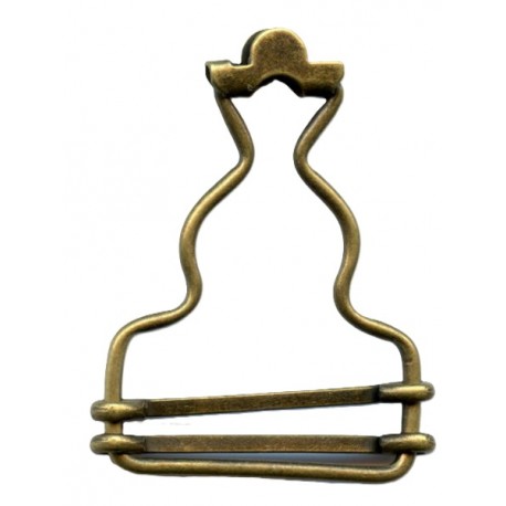 Dungaree Fastener SZ30 old brass/1 pc.