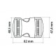 Plastic Buckle art. SB13/40 mm/1 pc.