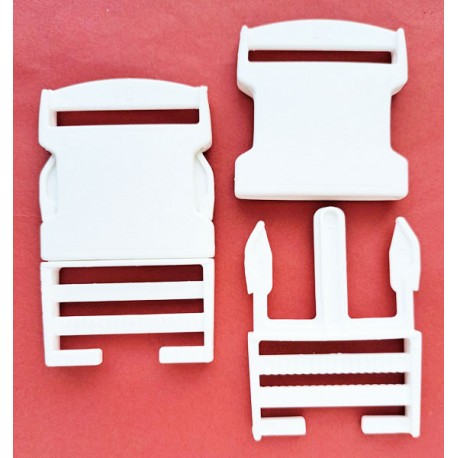 Užsegimas plastikinis 40mm art. 40BIS baltas/1vnt.