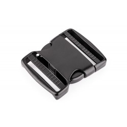 Plastic Buckle Dual Adjustable art. 165/50 mm/Black/1 pc.