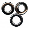 Eyelets 17 mm stainless without welt/graphita/20pcs.