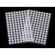 Hook and Loop dots 10 mm white, self-adhesive/126 pairs