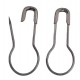 Pear Safety Pins 22 mm gun metal/1 pc.