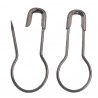 Pear Safety Pins 22 mm gun metal/1 pc.