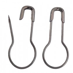 Pear Safety Pins 22 mm gun metal/1000pc.