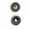 Karoliukas metalinis 8x3mm, sendinto sidabro sp./1vnt.